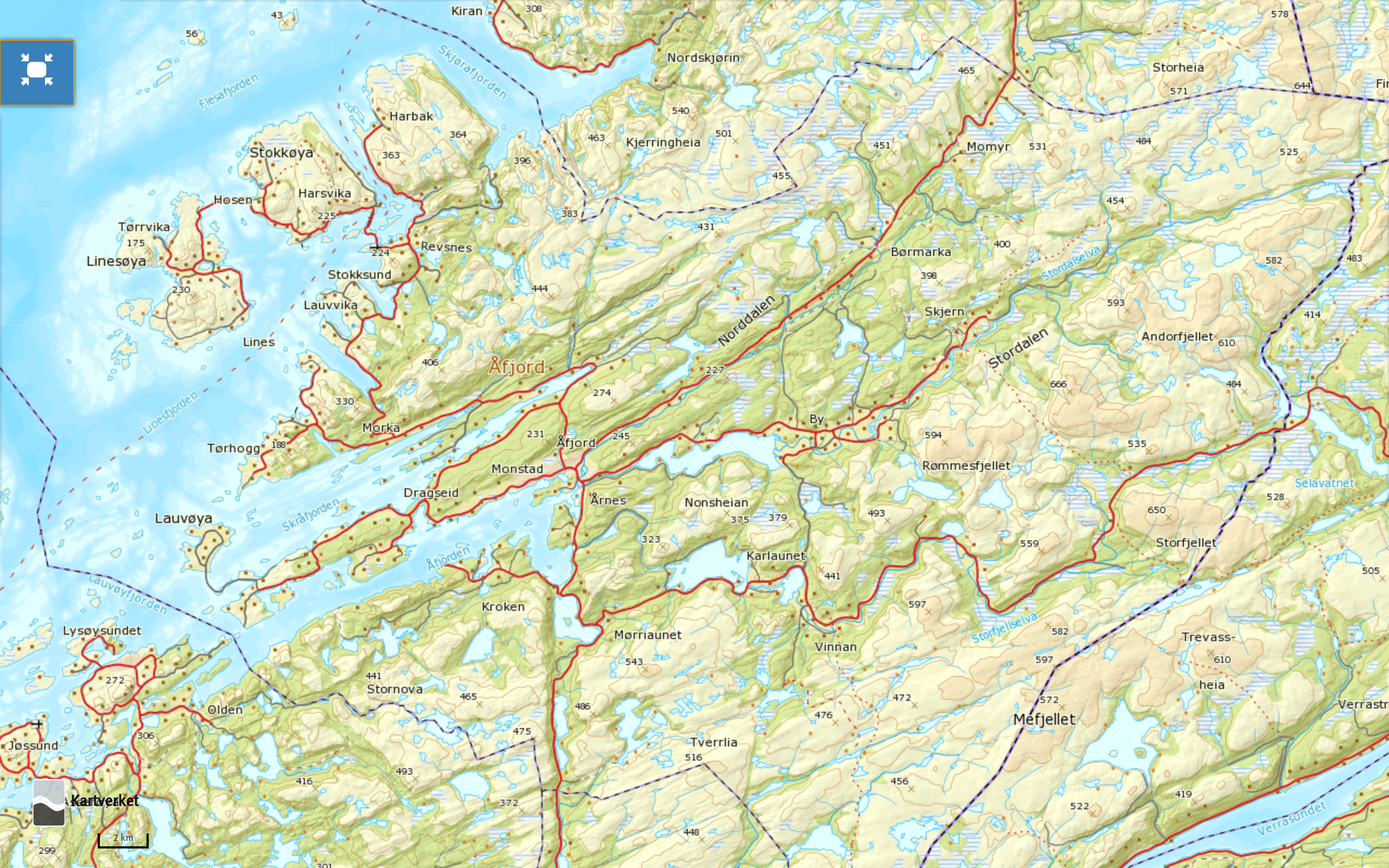 norgeskart-afjord